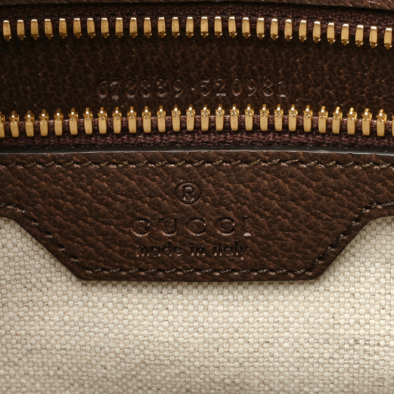 Gucci Monogram Jumbo GG Textured Dollar Calfskin Web Tote Bag Camel Ebony New Acero 6 of 10