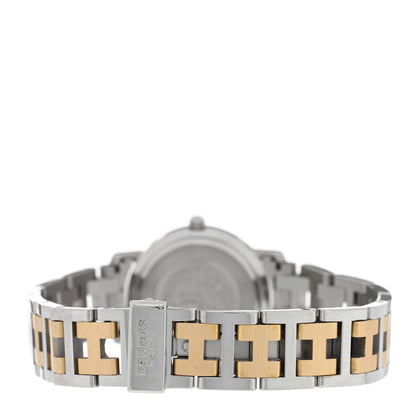 Hermes Stainless Steel 24mm Clipper Quartz Watch Gold 3 of 4