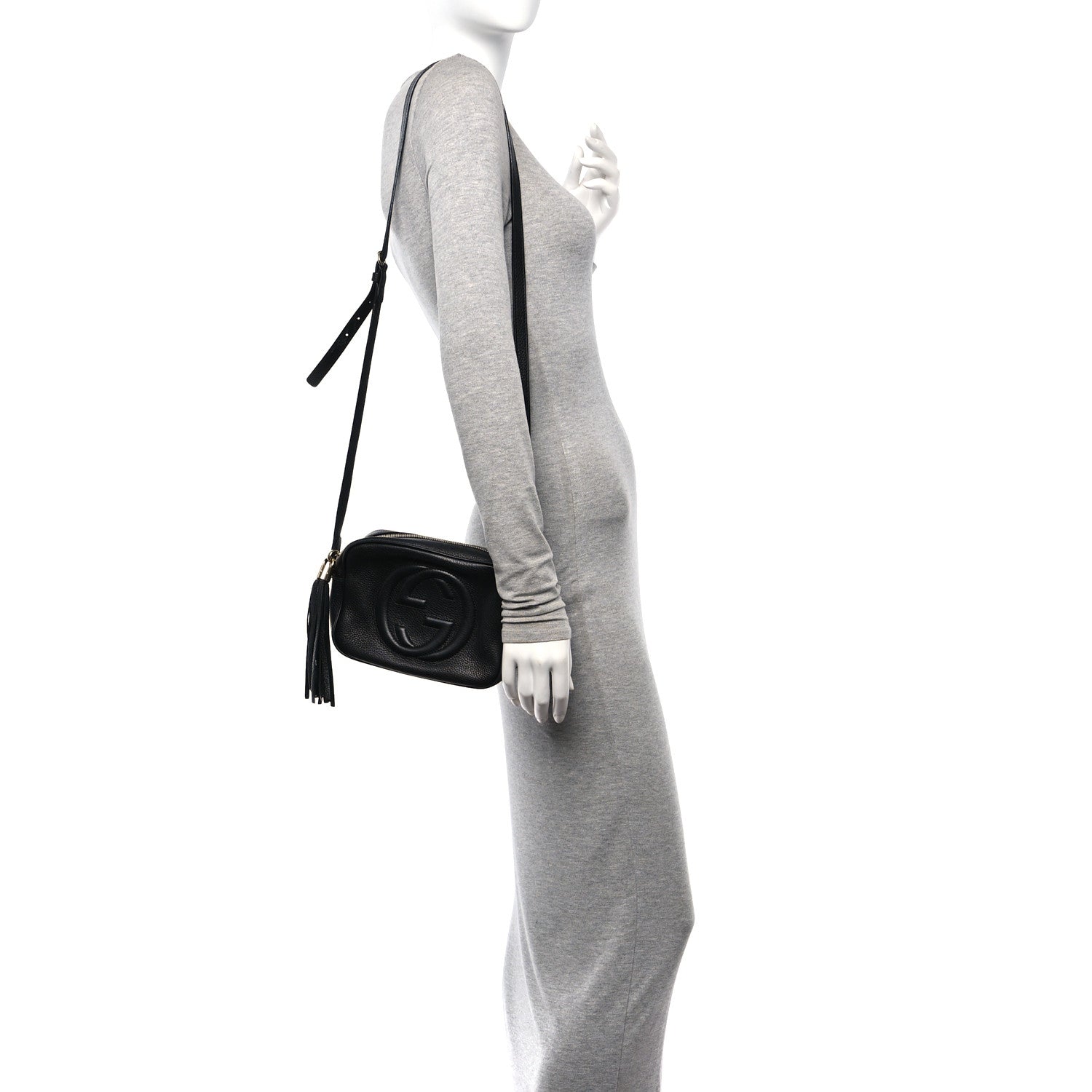 Gucci Pebbled Calfskin Small Soho Disco Bag Black 2 of 11