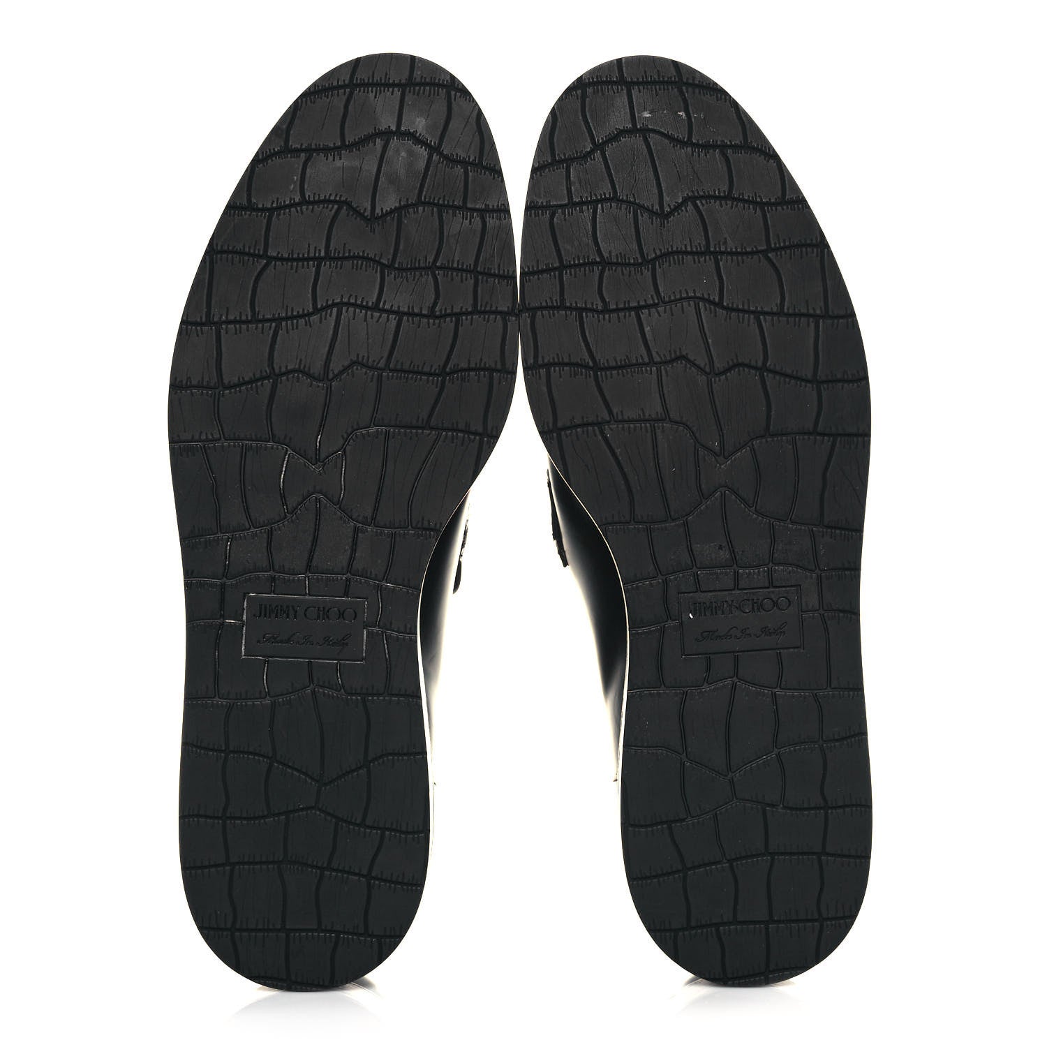 Jimmy Choo Calfskin Patent Mens Darblay Loafers 45 Black 5 of 9