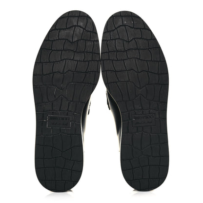 Jimmy Choo Calfskin Patent Mens Darblay Loafers 45 Black 5 of 9