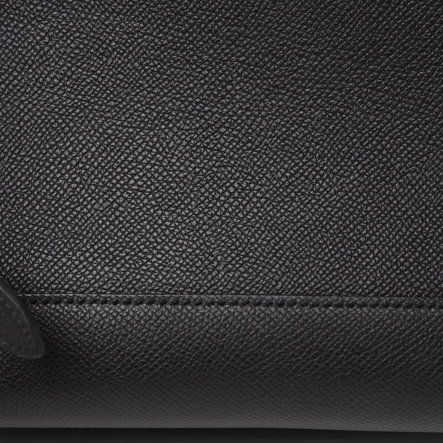 Grained Calfskin Mini Belt Bag Black