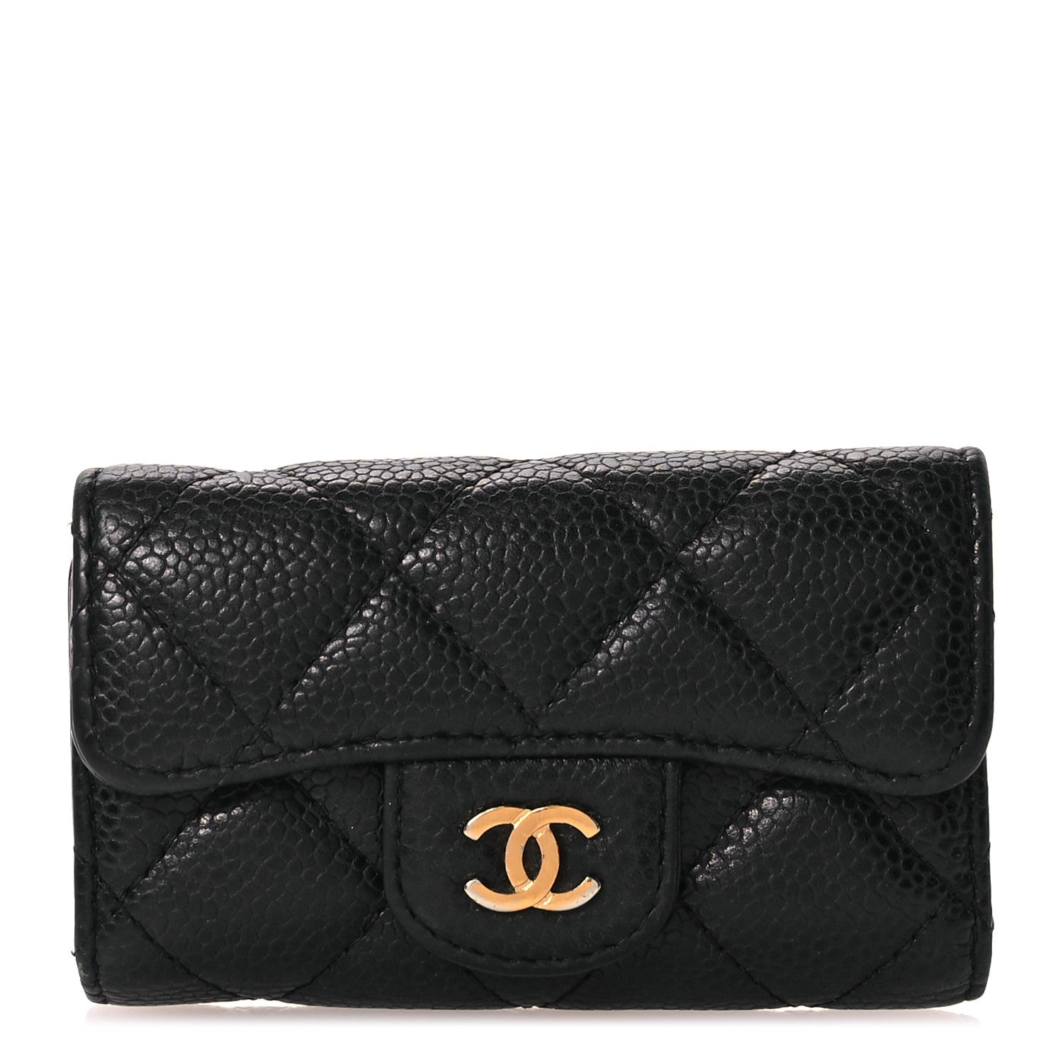 Chanel Caviar Quilted 6 Key Holder Black 1 of 11