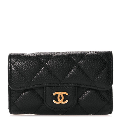 Chanel Caviar Quilted 6 Key Holder Black 1 of 11