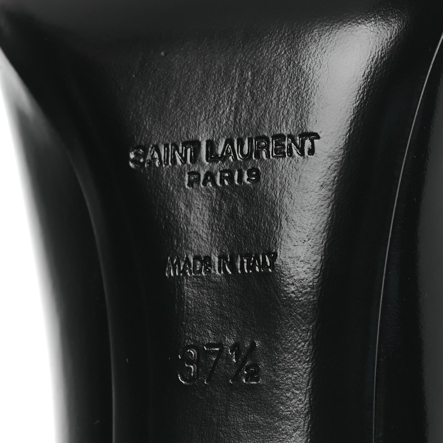 Saint Laurent Vitello Marilyn Hacker 70mm Luz Boots 37.5 Black 8 of 11