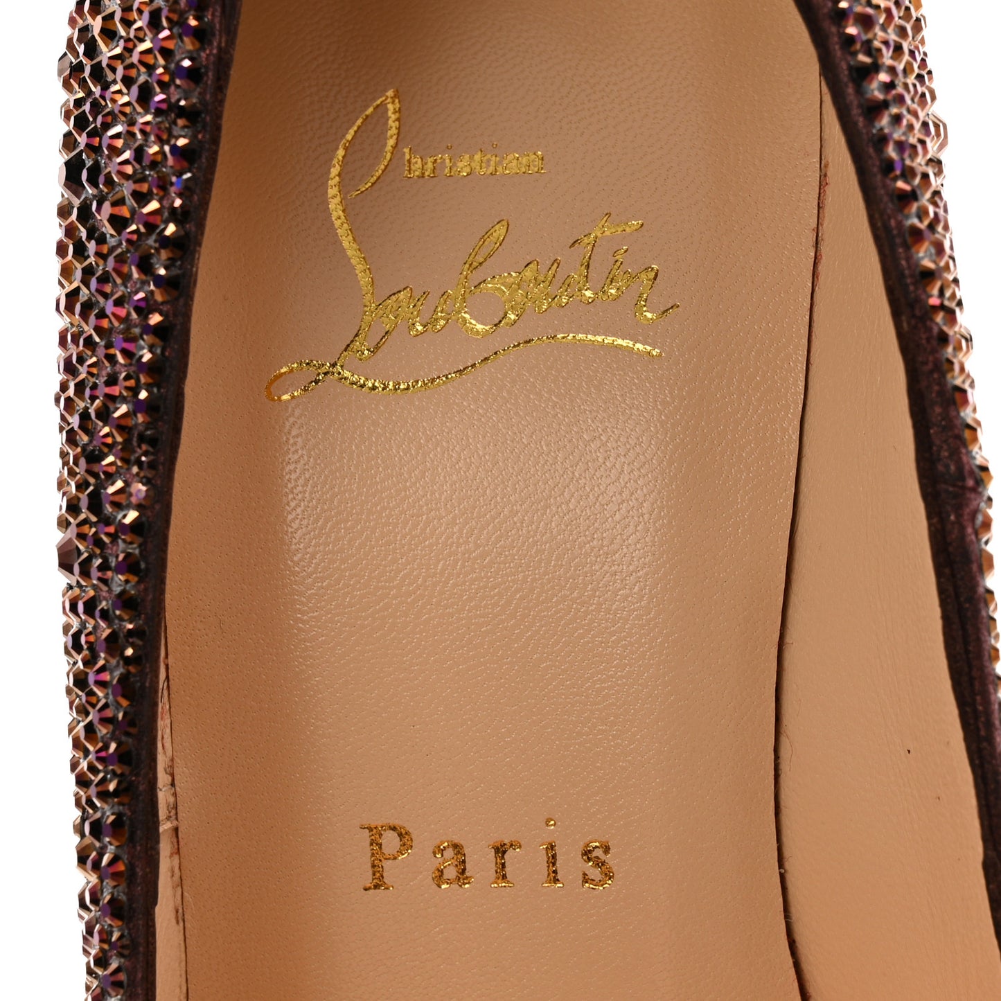 Crystal Suede Burma Daffodile Strass 160 Pumps 38 Plum