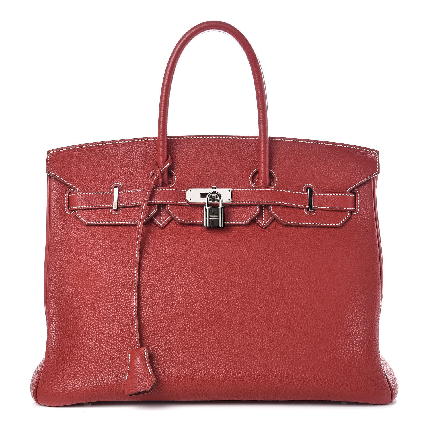 Hermes Togo Horseshoe Birkin 35 Rouge Garance 1 of 42