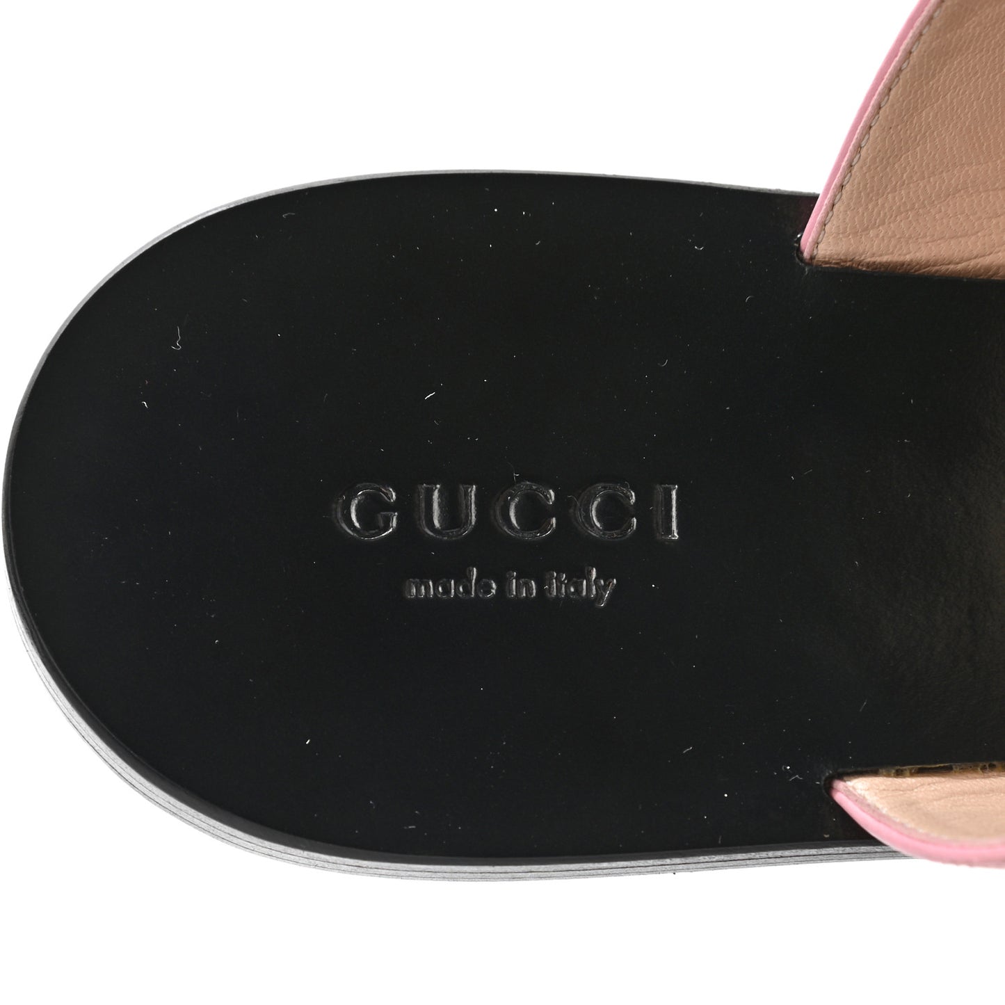 Calfskin GG Marmont Thong Sandals 37.5 Wild Rose