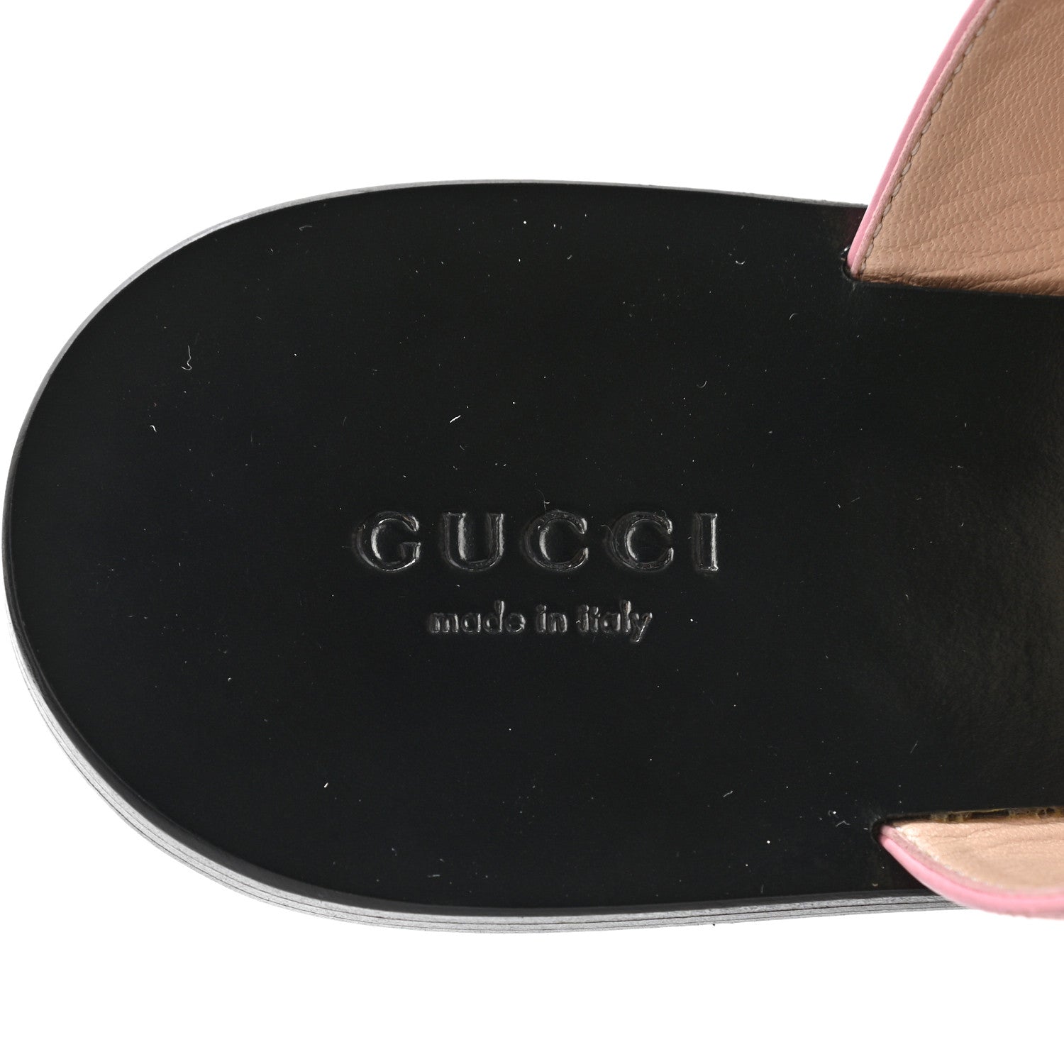 Gucci Calfskin GG Marmont Thong Sandals 37.5 Wild Rose 5 of 10