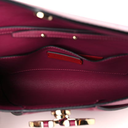 Valentino Garavani Calfskin V Rivet Chain Clutch Camelia 5 of 8