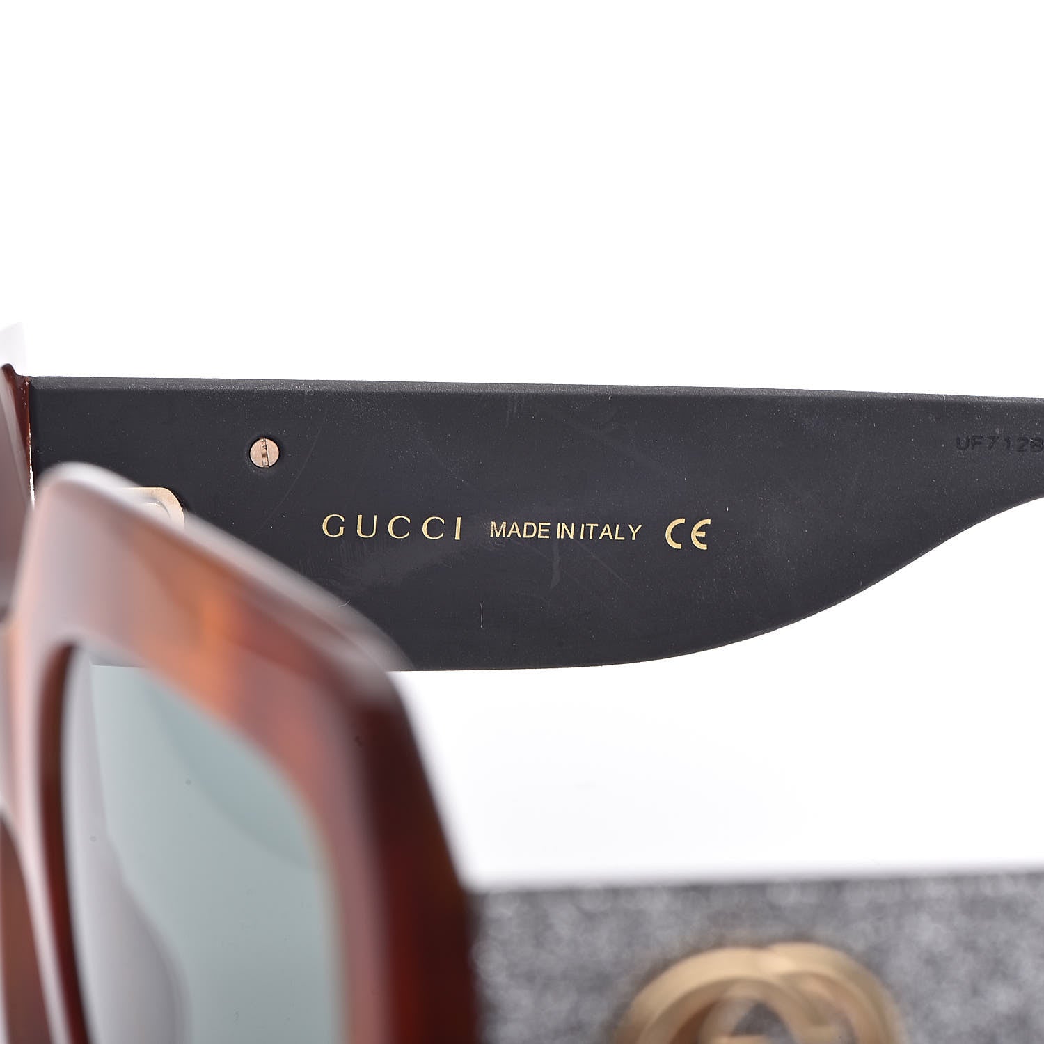 Gucci Square Frame GG0102S Sunglasses Glitter Silver Multi 11 of 16