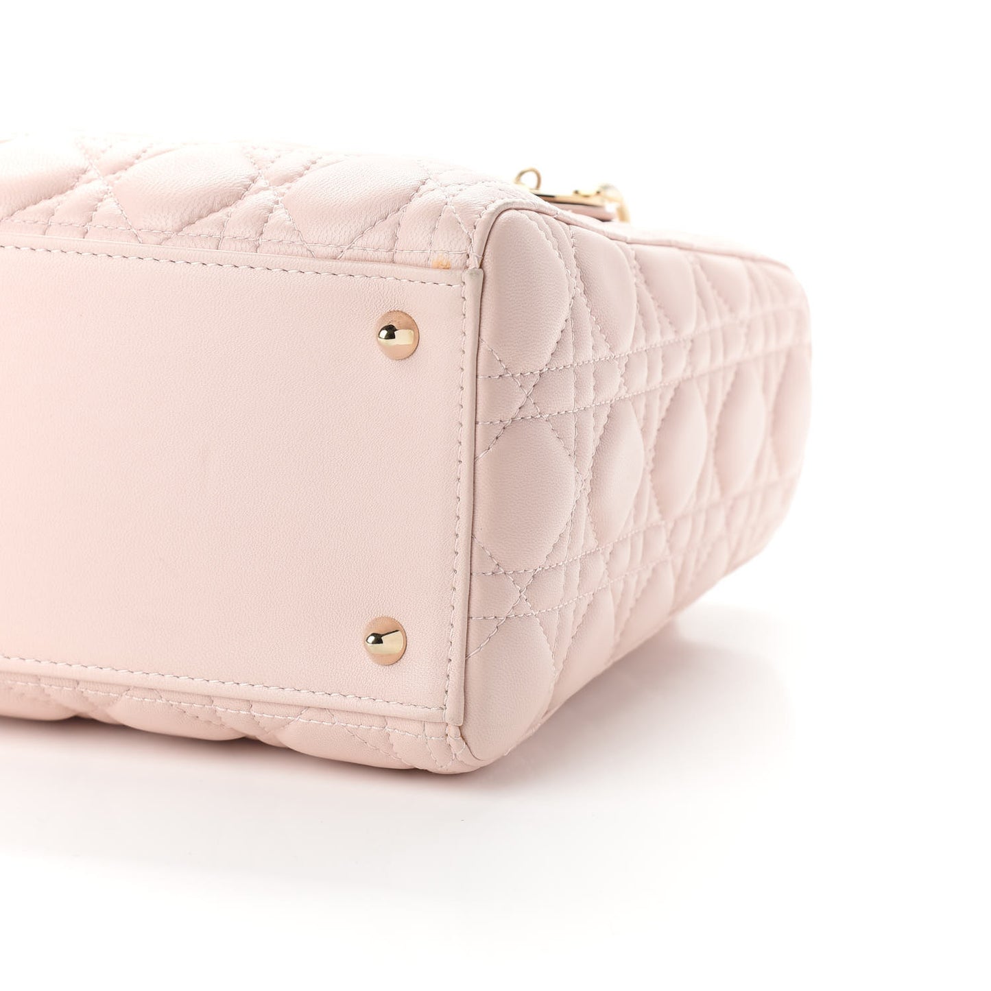 Lambskin Cannage Medium Lady Dior Light Pink