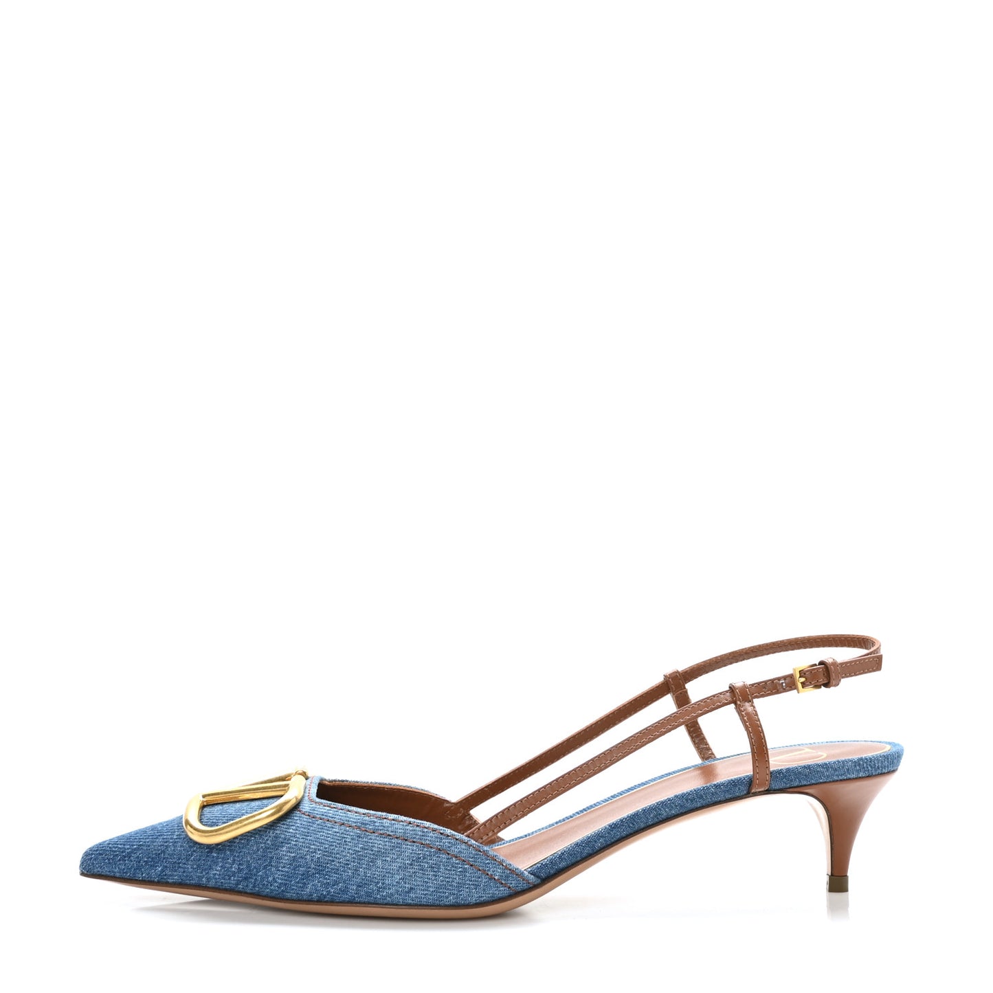 Denim Vlogo Slingback 40mm Pumps 39.5 Denim Selleria