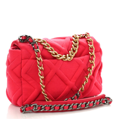 Chanel Jersey Lambskin Quilted Medium Chanel 19 Light Flap Pink 3 of 9