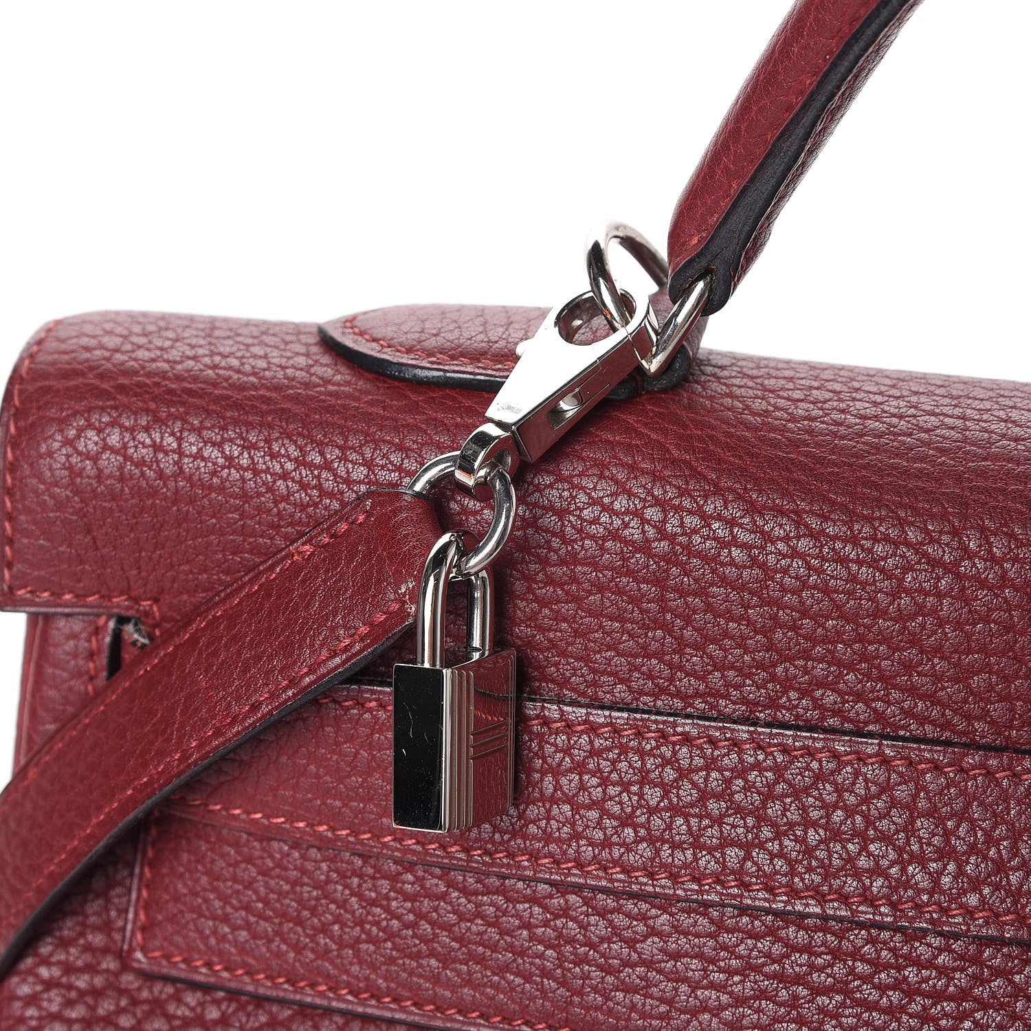 Hermes Fjord Kelly Retourne 40 Rouge H 17 of 19