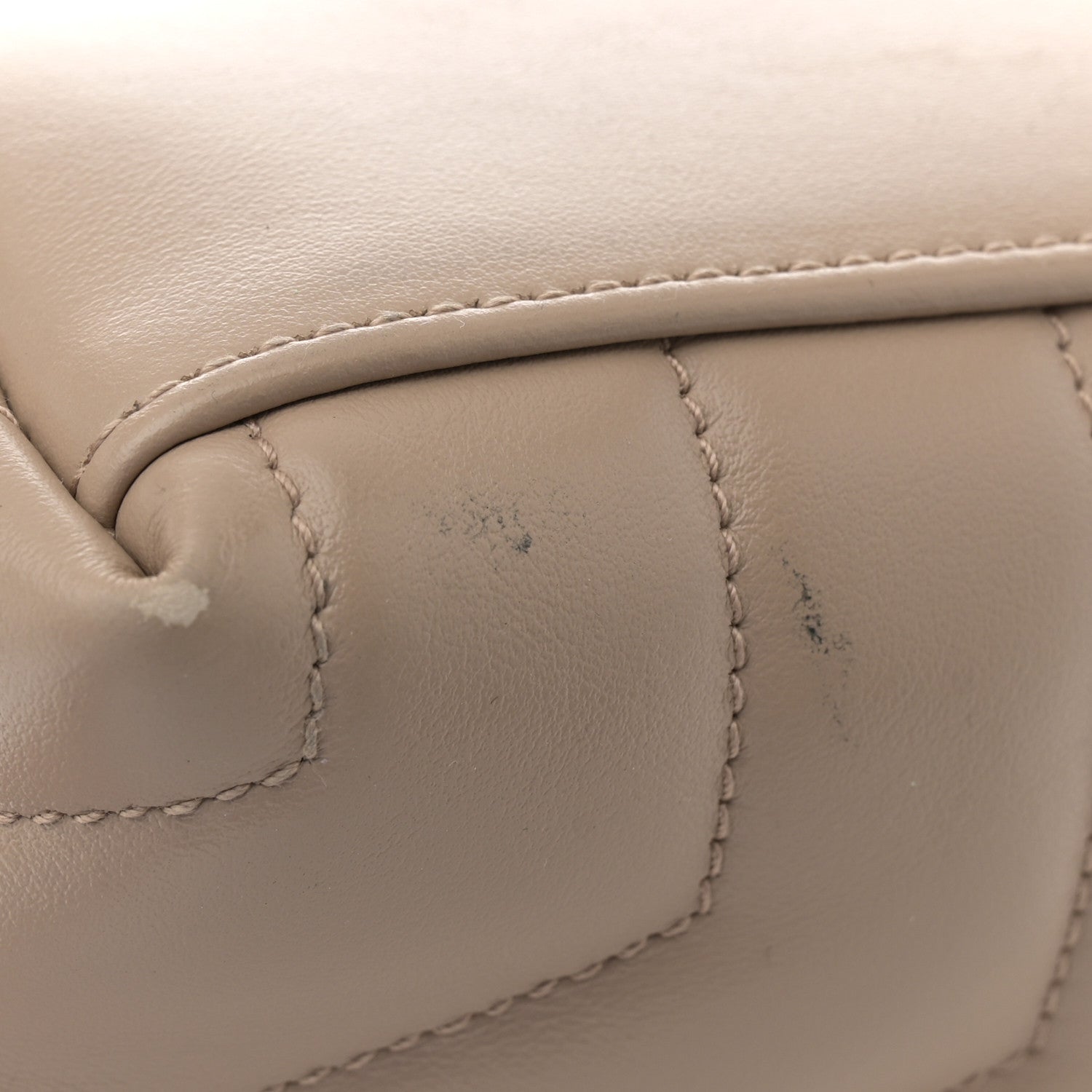 Saint Laurent Calfskin Y Quilted Monogram Medium Loulou Chain Satchel Nude Powder 12 of 12