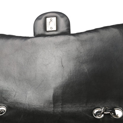 Chanel Lambskin Quilted Jumbo Single Flap Black 15 of 19