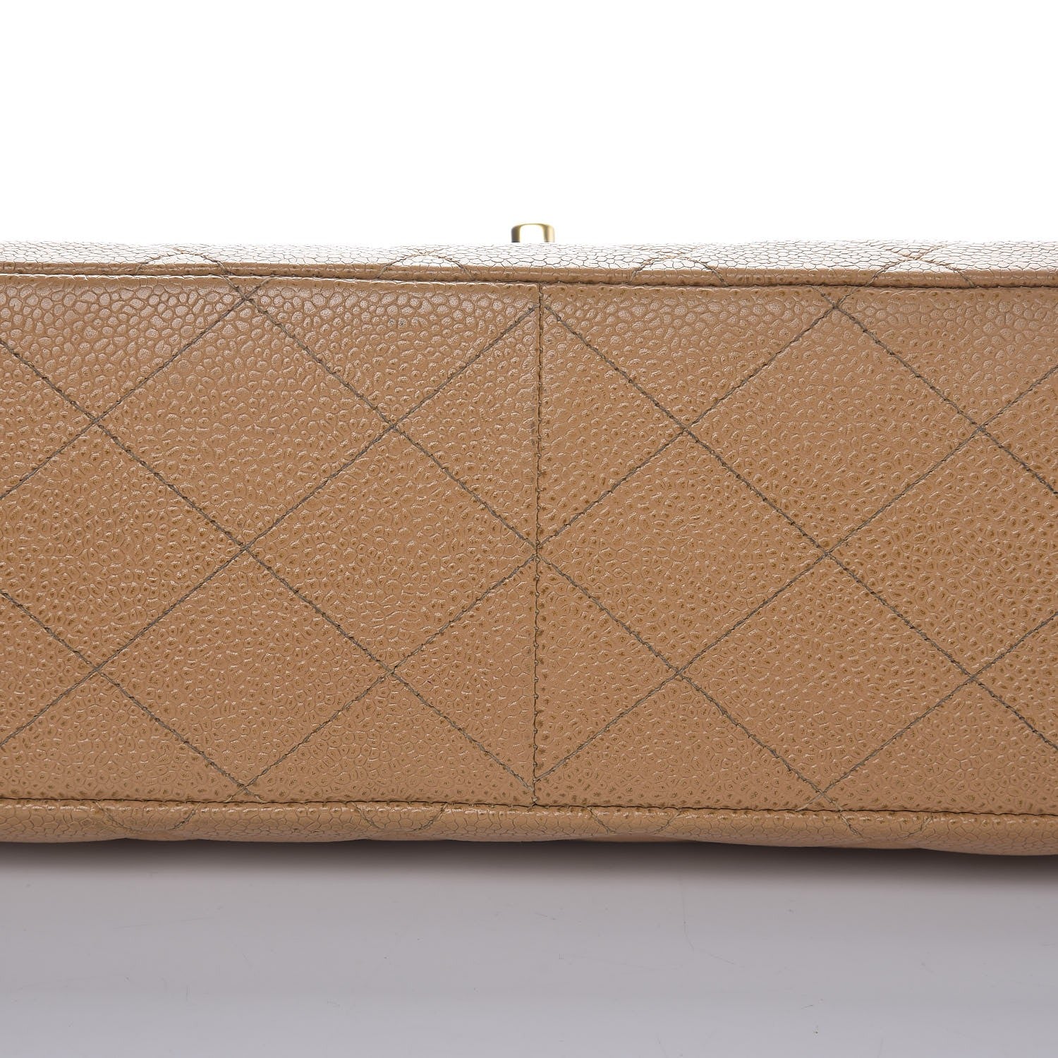 Chanel Caviar Quilted Jumbo Single Flap Beige 13 of 18