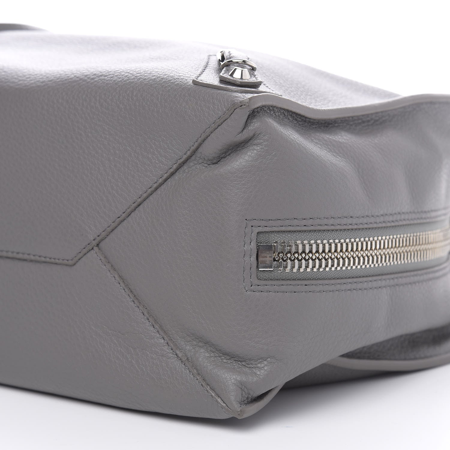 Balenciaga Veau Papier B4 Zip Around Tote Gris Acier 9 of 11
