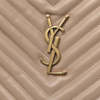 Saint Laurent Calfskin Matelasse Monogram Lou Camera Bag Dark Latte 10 of 11