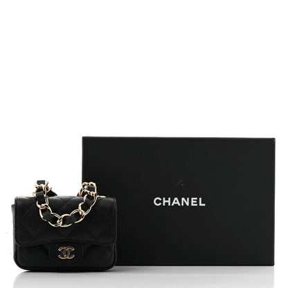Chanel Caviar Quilted Mini Chain Belt Bag Black 11 of 11
