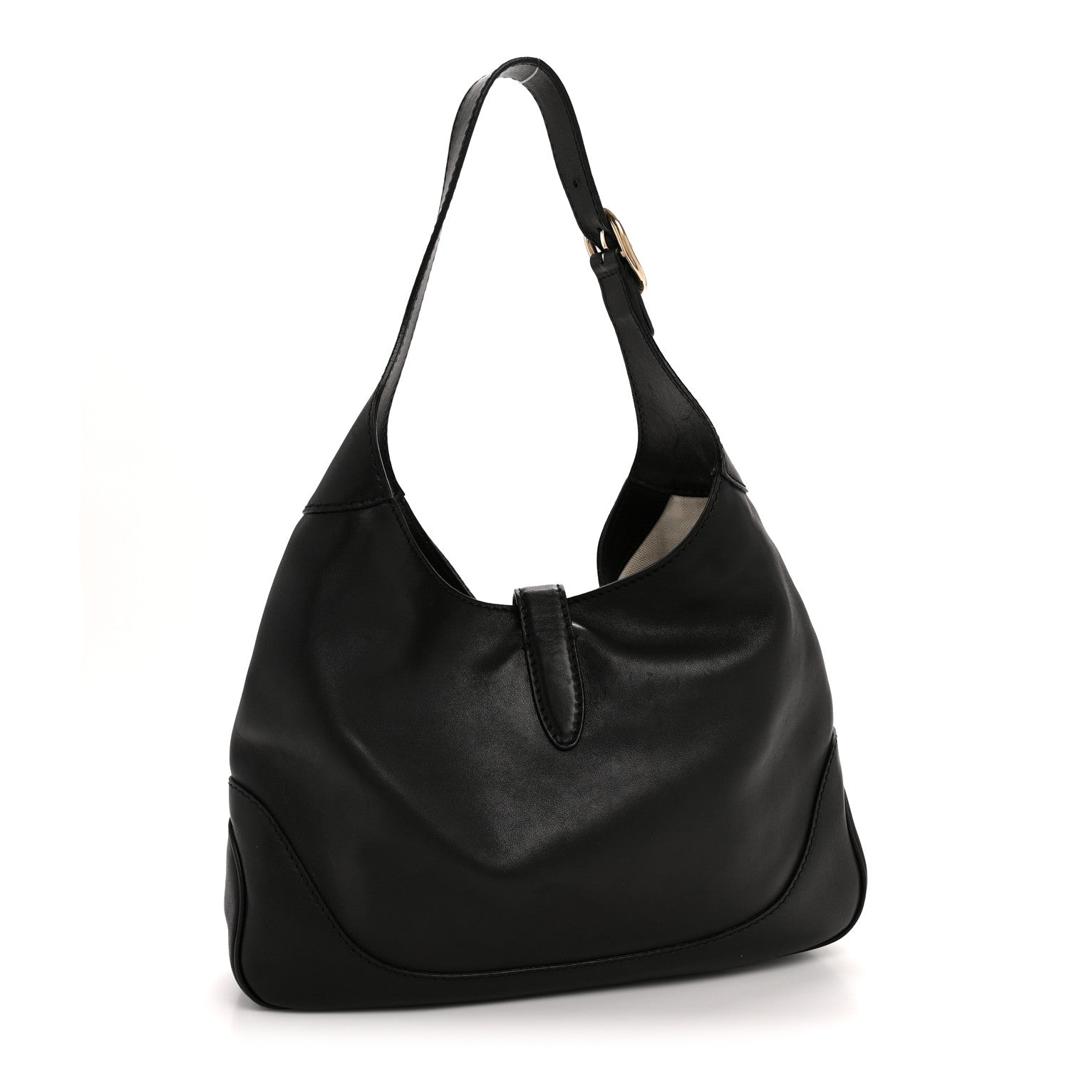 Gucci Calfskin Medium New Jackie Shoulder Bag Black 3 of 13