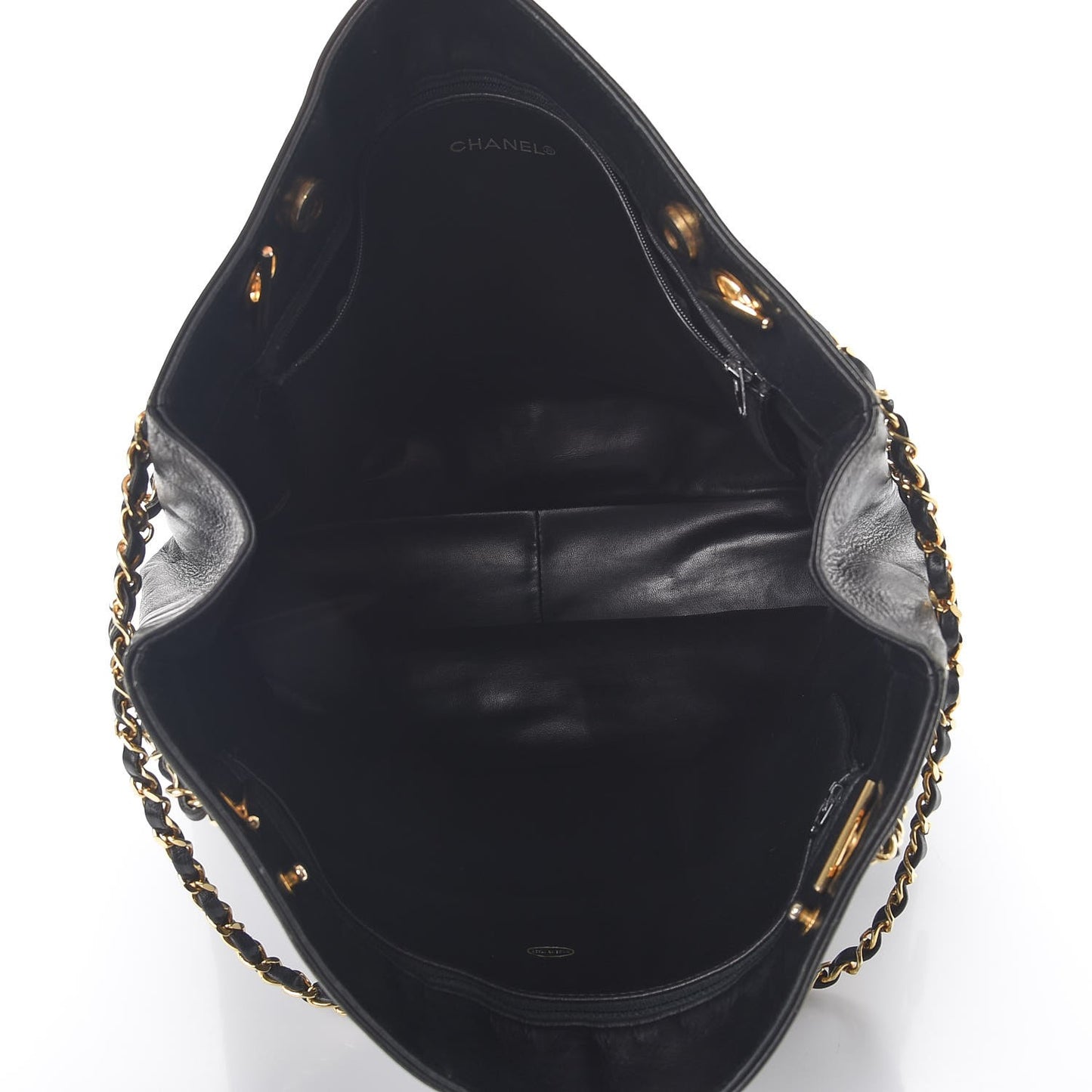 Lambskin Quilted Tote Black