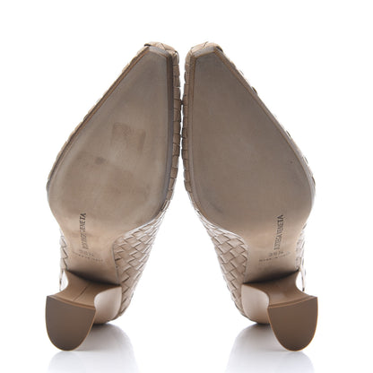 Bottega Veneta Nappa Intrecciato Almond Pumps 36.5 Cipria 5 of 8