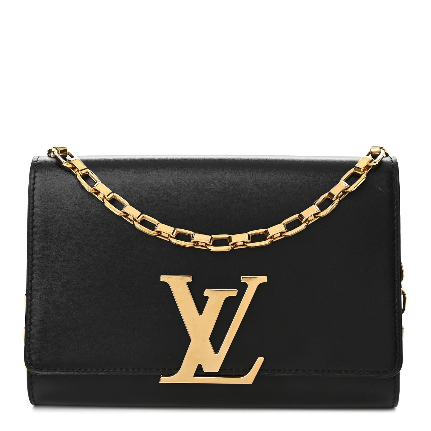 Calfskin Chain Louise MM Black