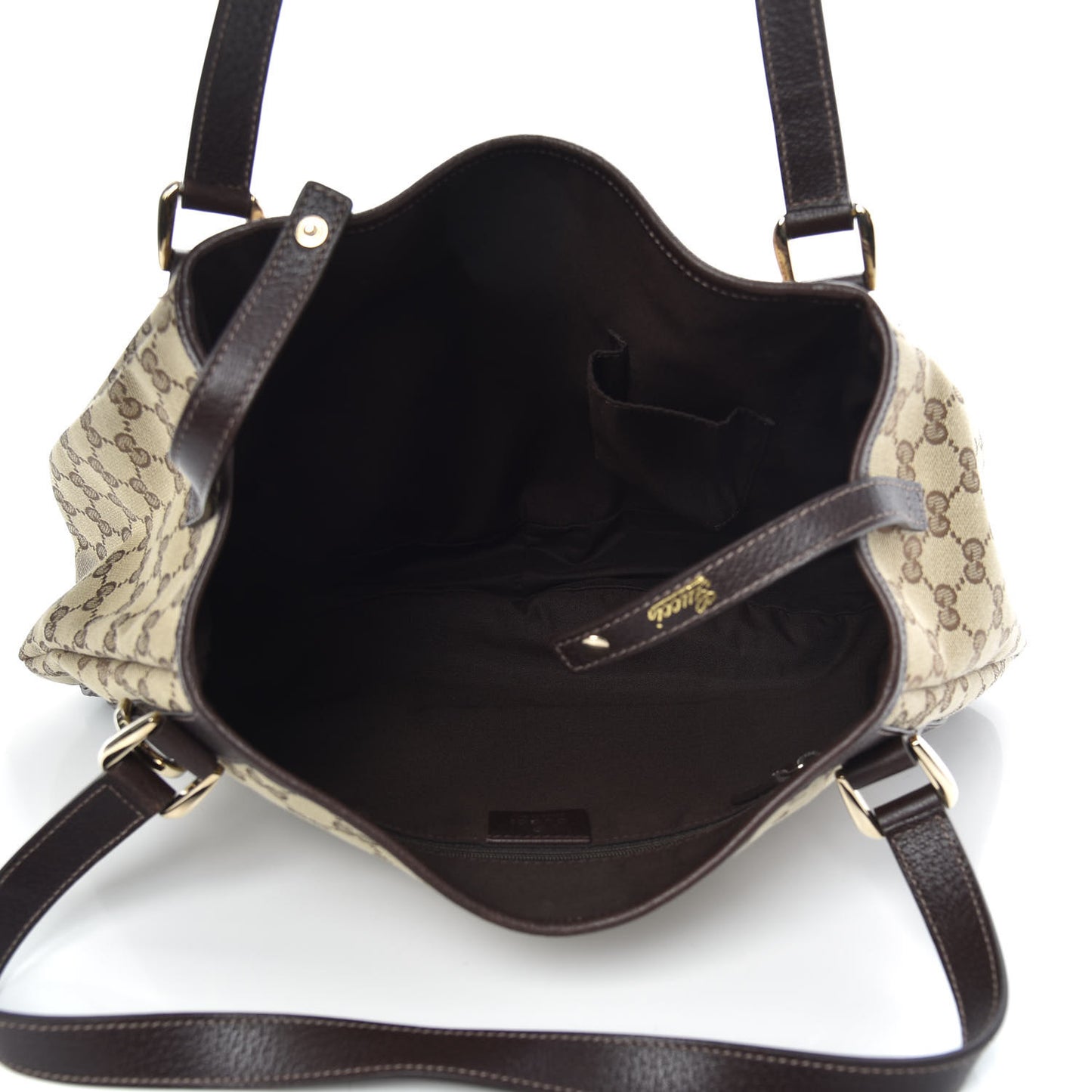 Monogram Medium Abbey Shoulder Bag Dark Brown