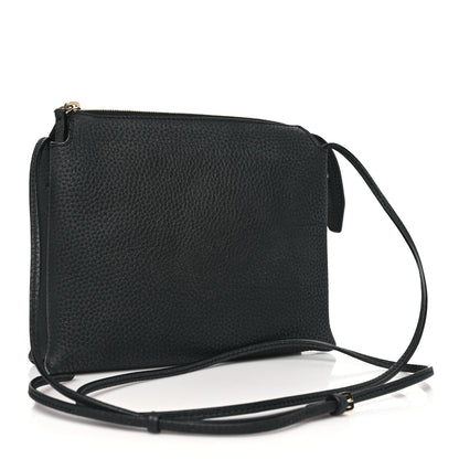 The Row Matte Grained Calfskin Mini Nu Twin Bag Black 3 of 9