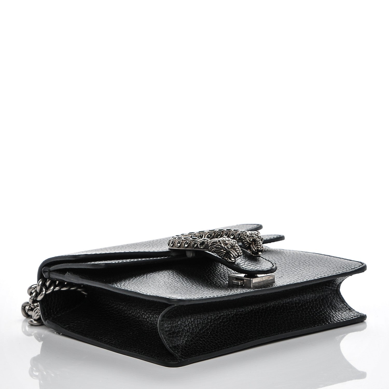 Gucci Calfskin Mini Dionysus Shoulder Bag Black 4 of 7