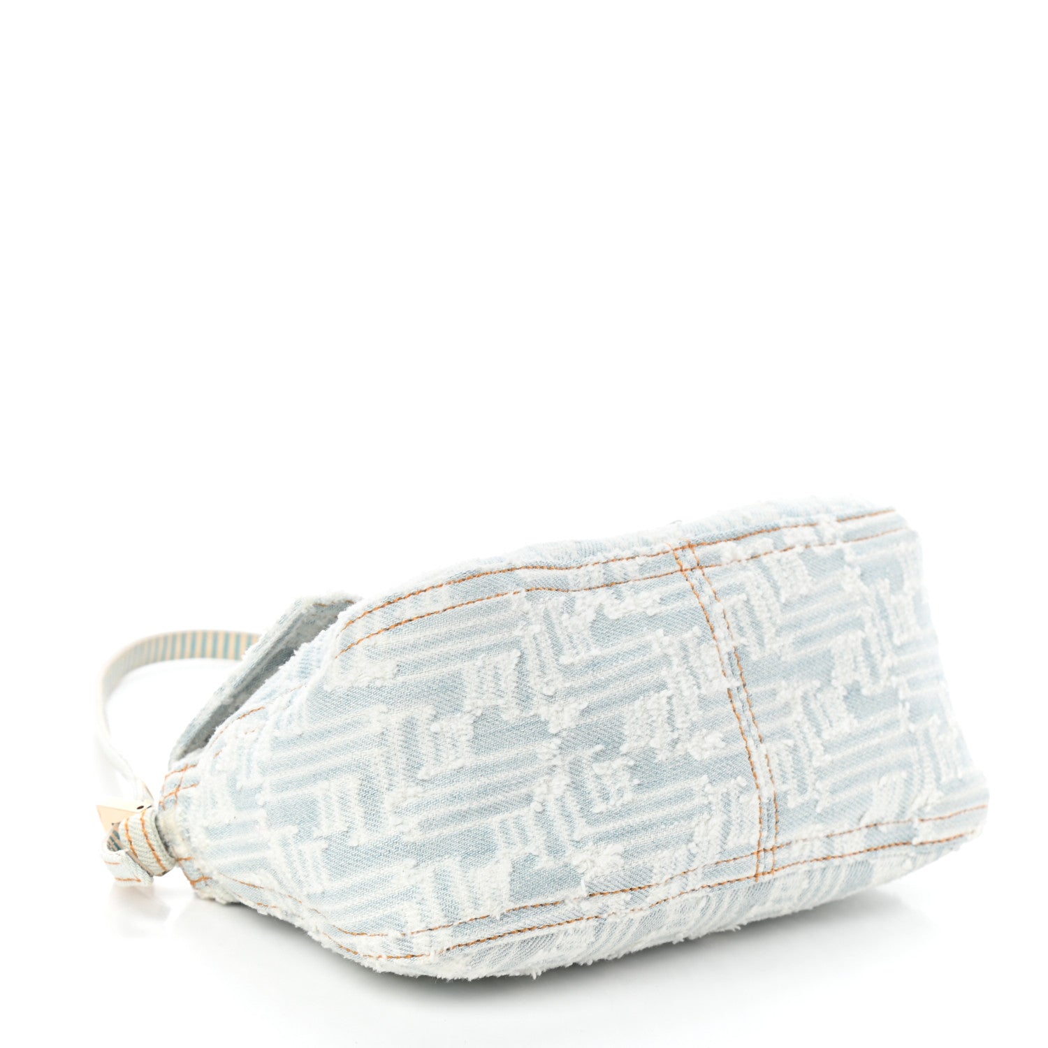 Fendi Denim Zucca Mini Mama Baguette Blue 4 of 8
