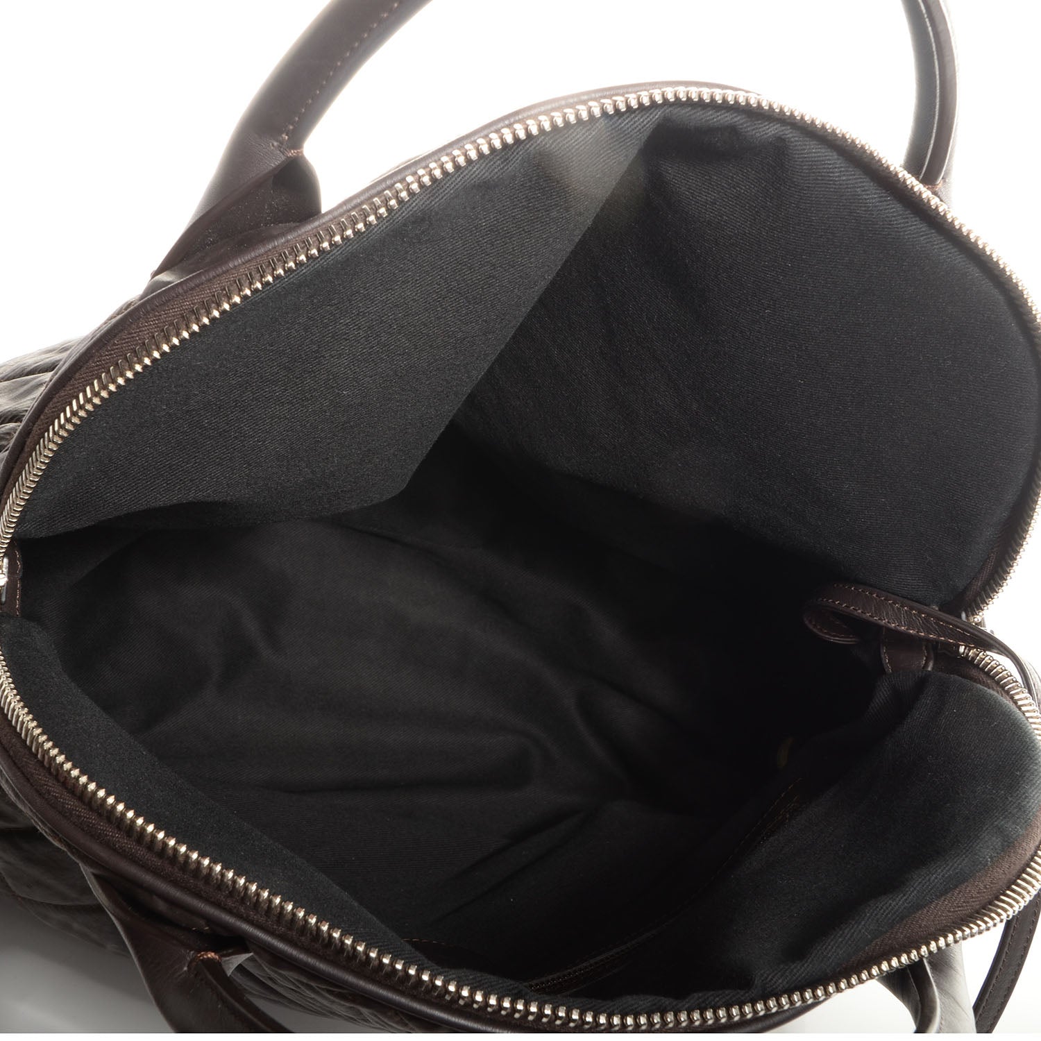 Chanel Coated Canvas Quilted Large Garment Travel Bag Brown 5 of 10