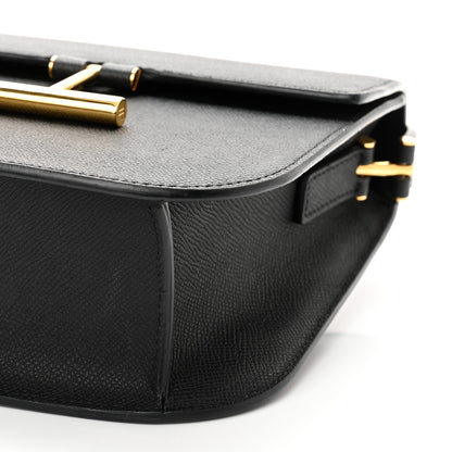 Tom Ford Grained Calfskin Mini T Clasp Tara Crossbody Bag Black 9 of 9