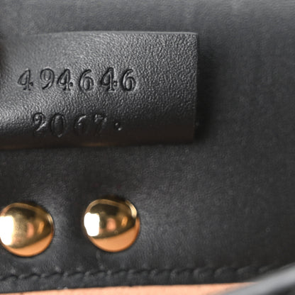 Gucci Velvet GG Monogram Web Super Mini Sylvie Chain Shoulder Bag Brown Black Oro Vecchio 7 of 10