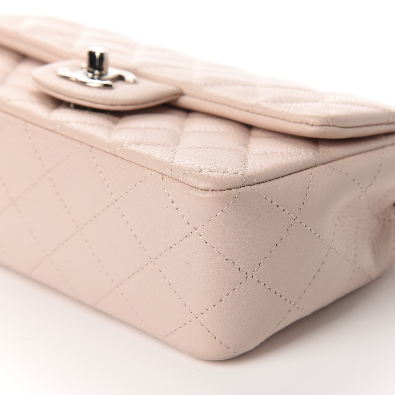 Chanel Caviar Quilted Mini Rectangular Flap Light Pink 7 of 10