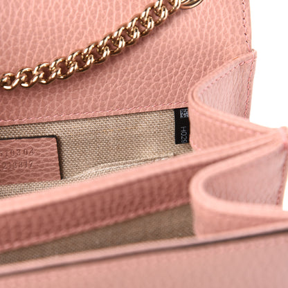 Gucci Dollar Calfskin Small Interlocking G Shoulder Bag Soft Pink 9 of 11