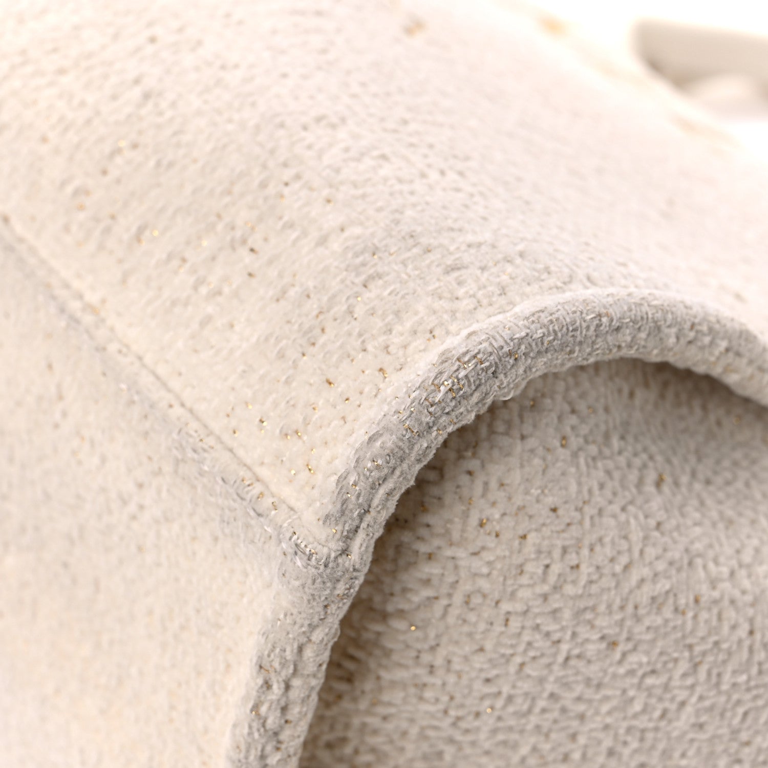 Chanel Lurex Boucle Medium Deauville Tote White 10 of 15