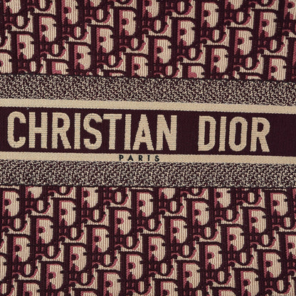Christian Dior Oblique Large Book Tote Burgundy Multicolor 8 of 12