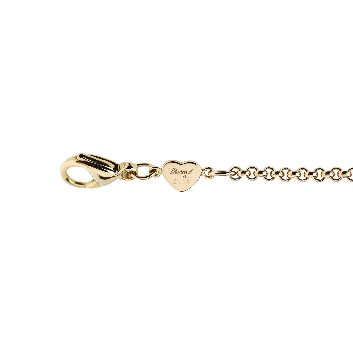 18K Yellow Gold Diamond Happy Diamonds Chain Bracelet