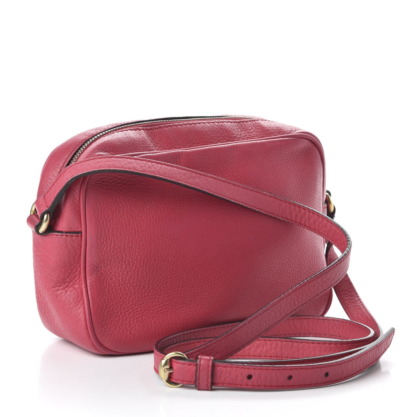 Pebbled Calfskin Small Soho Disco Bag Mauve