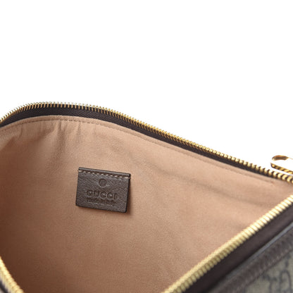 Gucci GG Supreme Monogram Large Ophidia Pouch Clutch Brown 6 of 8