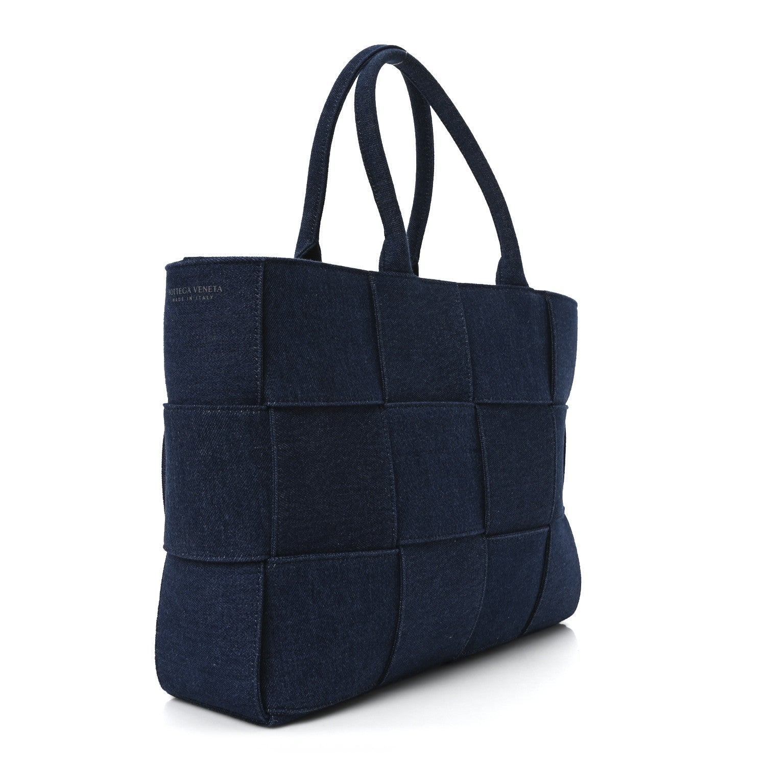 Bottega Veneta Denim Maxi Intrecciato Mens Arco Tote 4 of 10