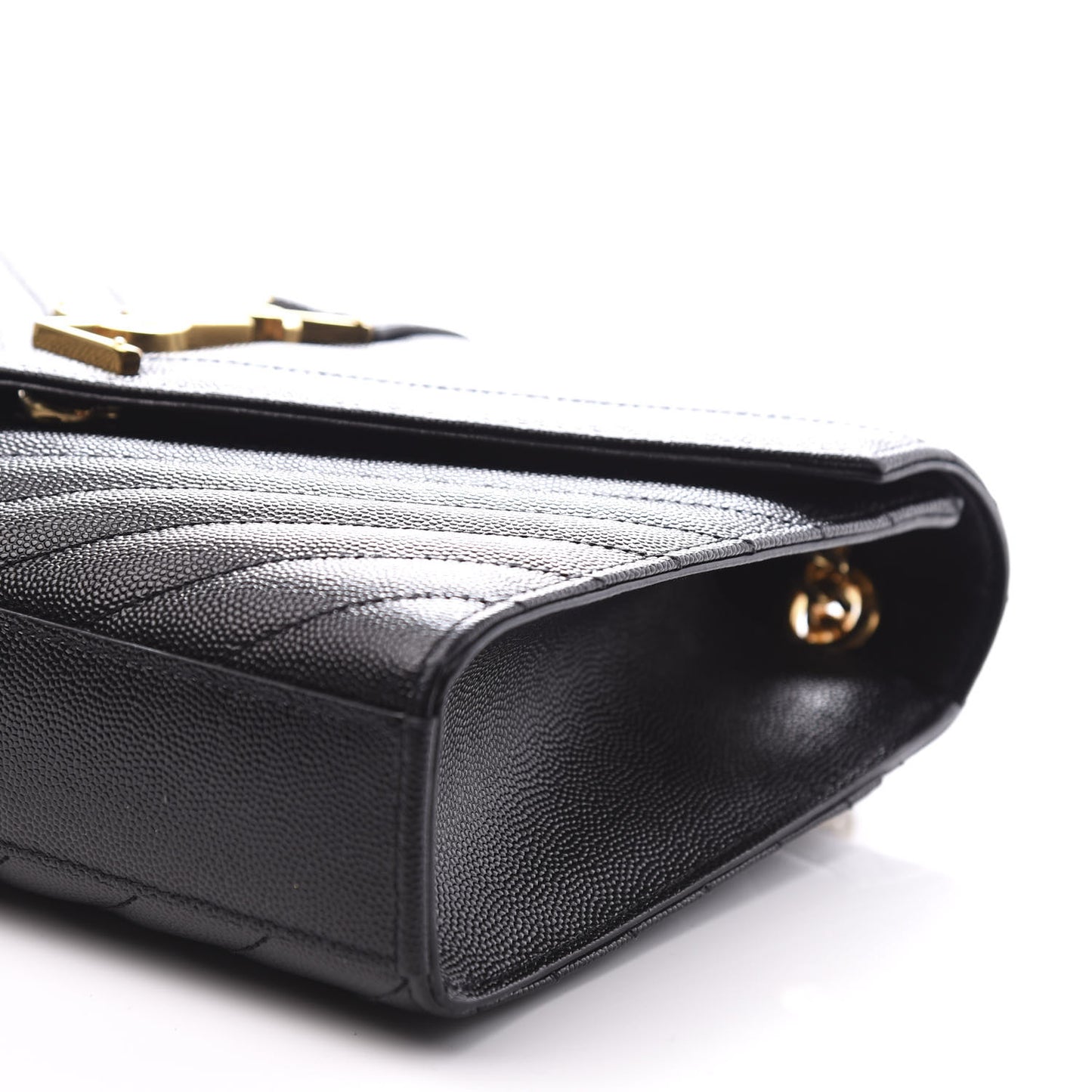 Grain De Poudre Matelasse Chevron Medium Monogram Satchel Black