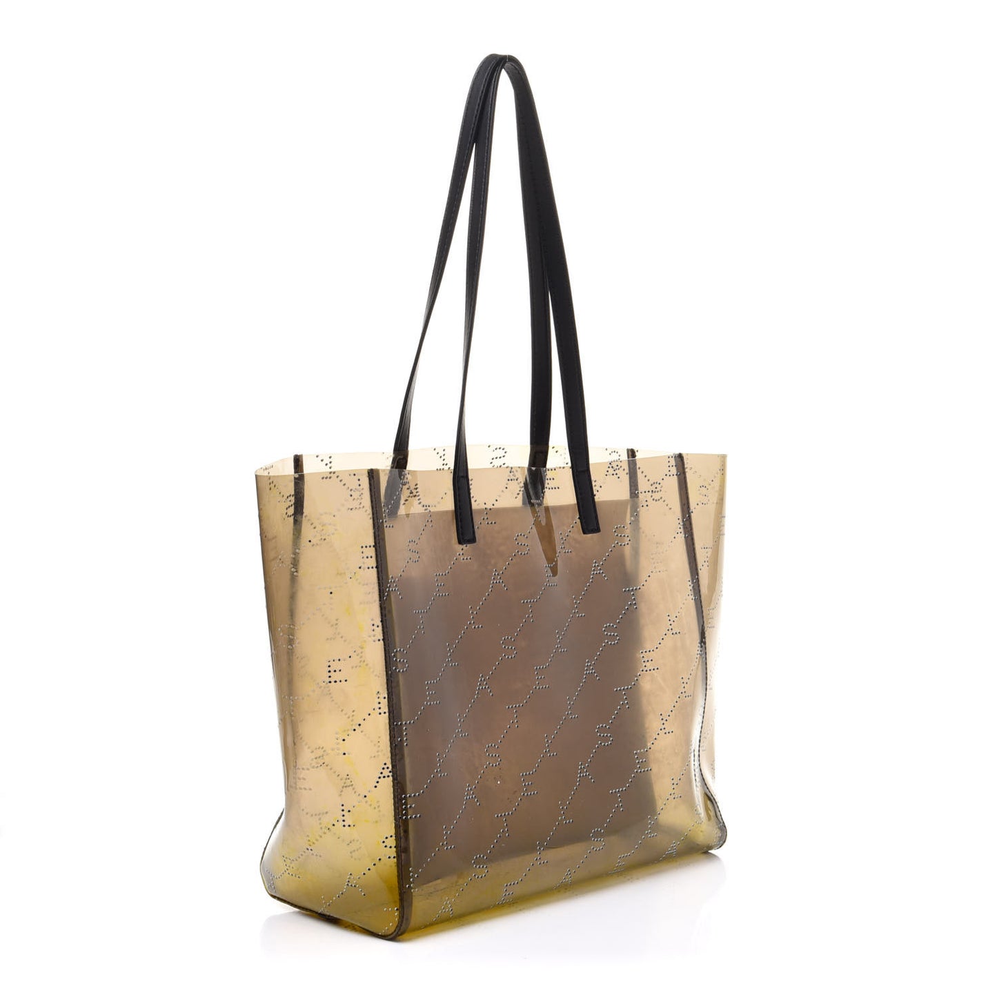 PVC Monogram Small Tote Black