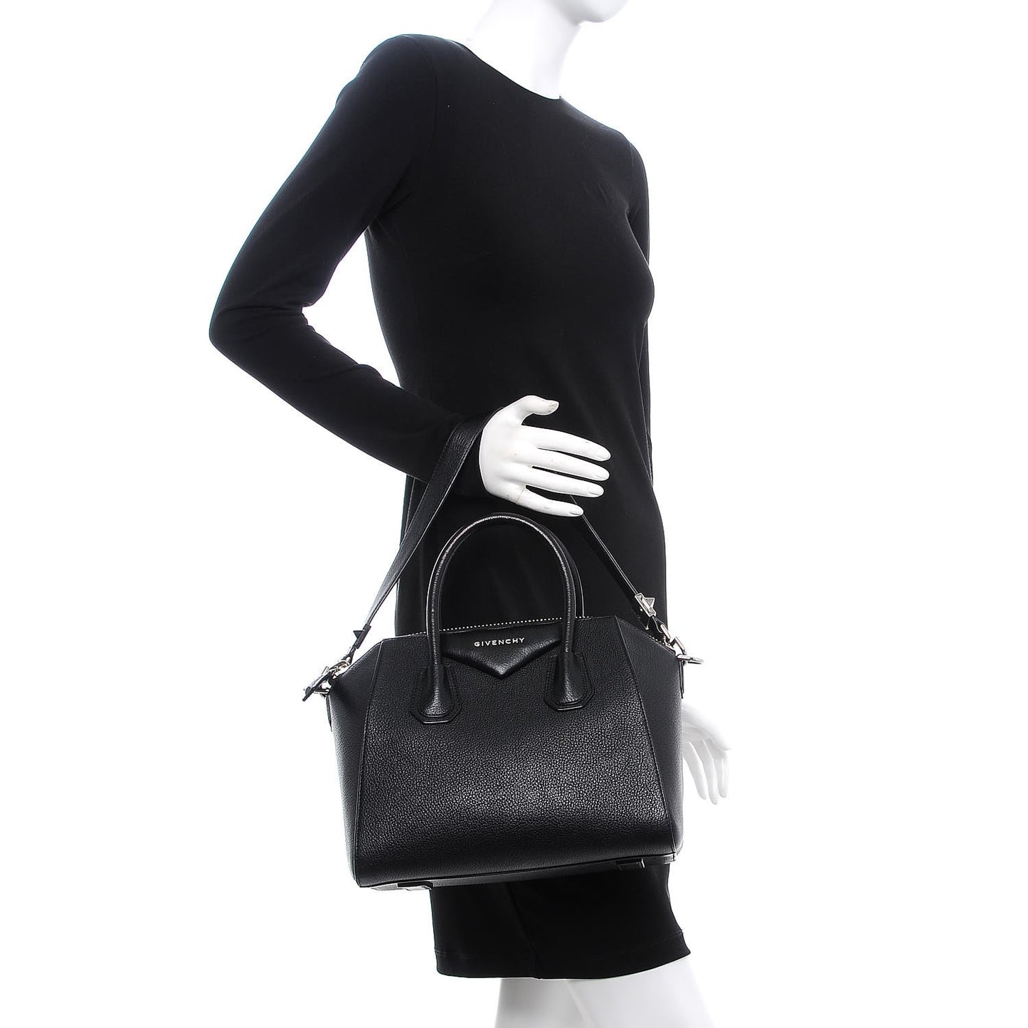 Sugar Goatskin Small Antigona Black