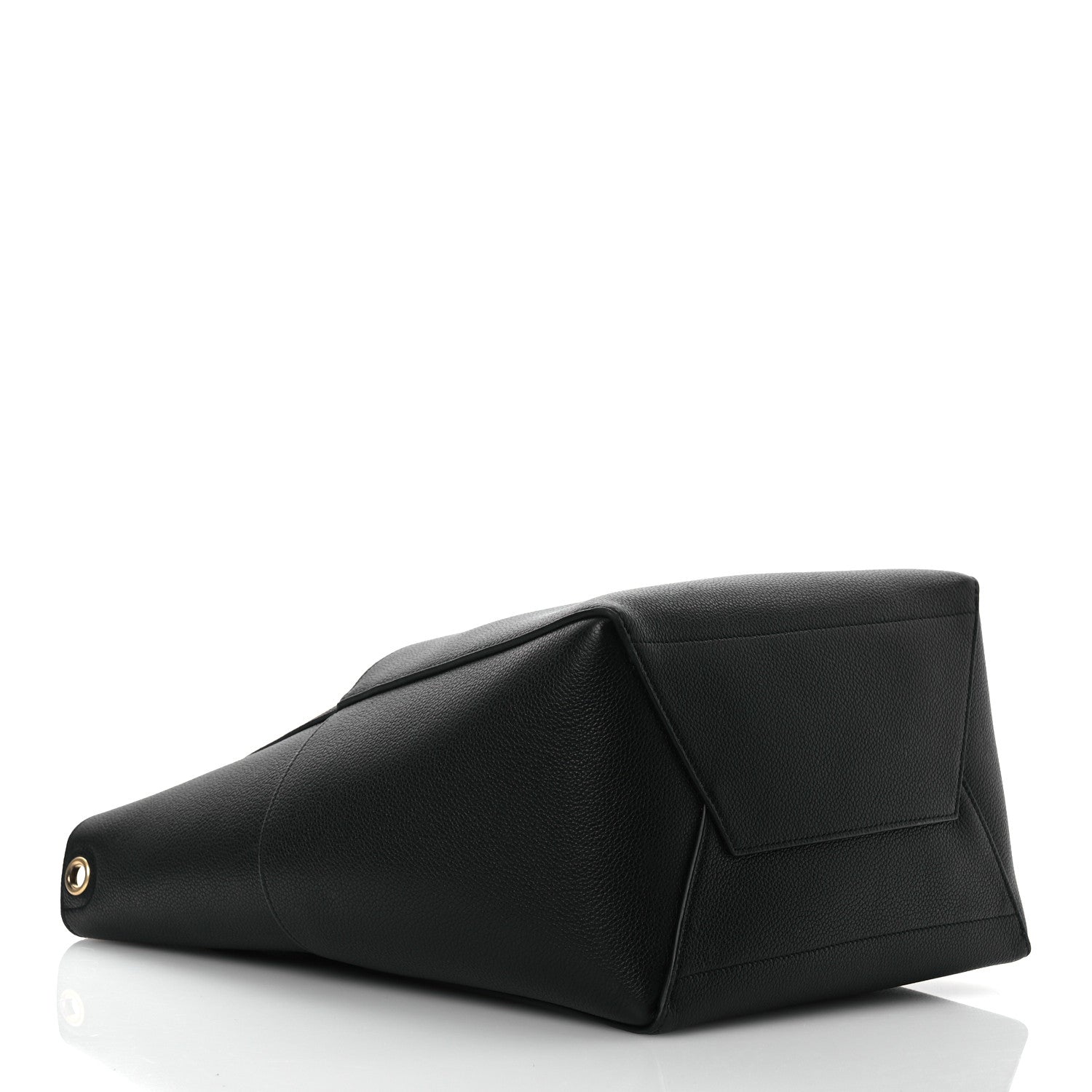 Celine Soft Grained Calfskin Sangle Bucket Bag Black 4 of 14
