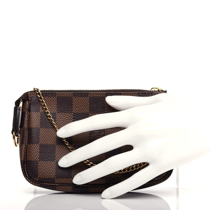 Louis Vuitton Damier Ebene Mini Pochette Accessories 2 of 9