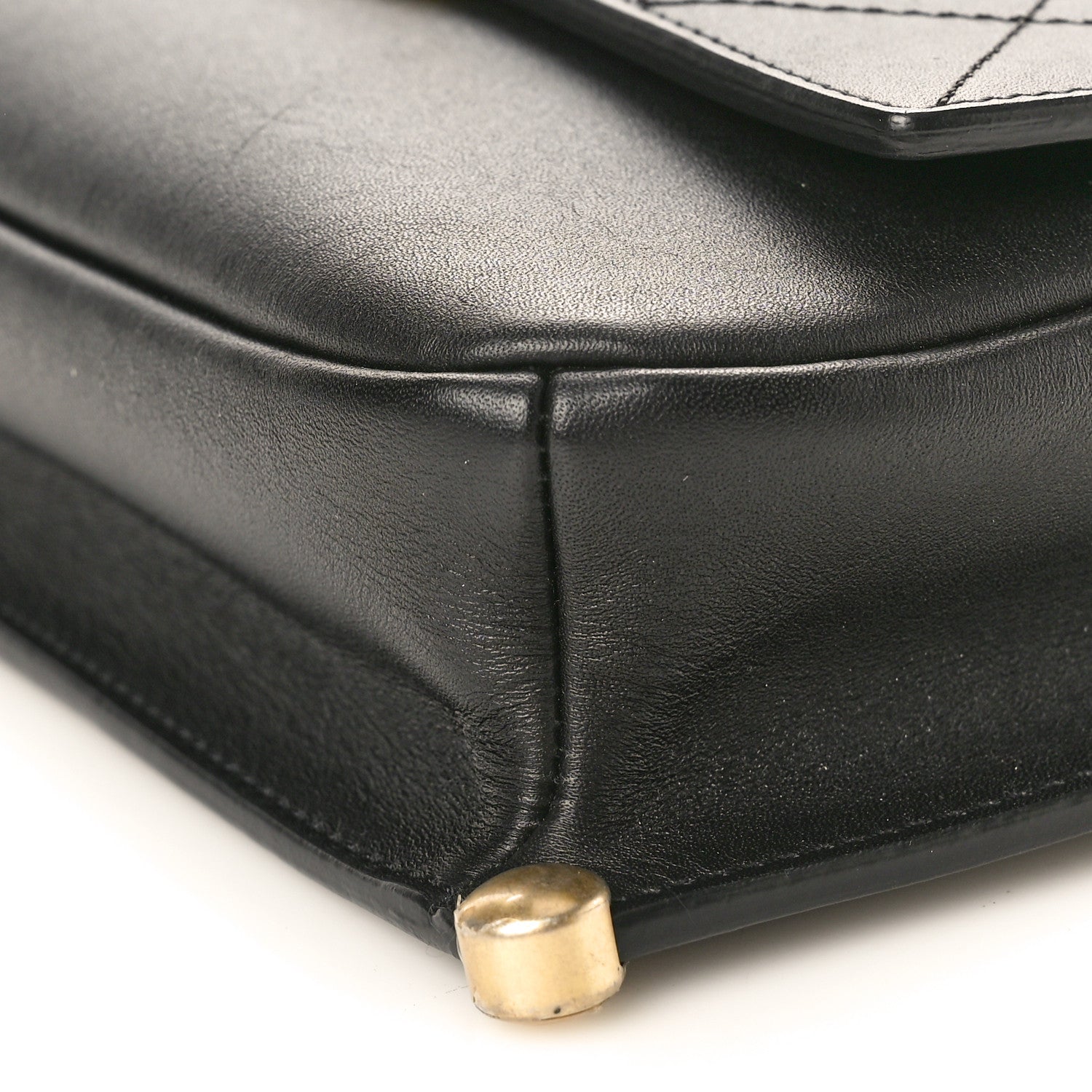 Chanel Calfskin Stitched Flap Black 10 of 10
